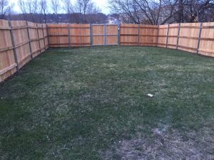 Fence play area for pets